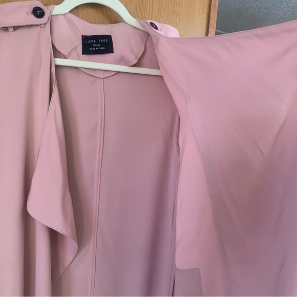 LOVE TREE Trench Coat Style Jacket - Picture 4 of 10